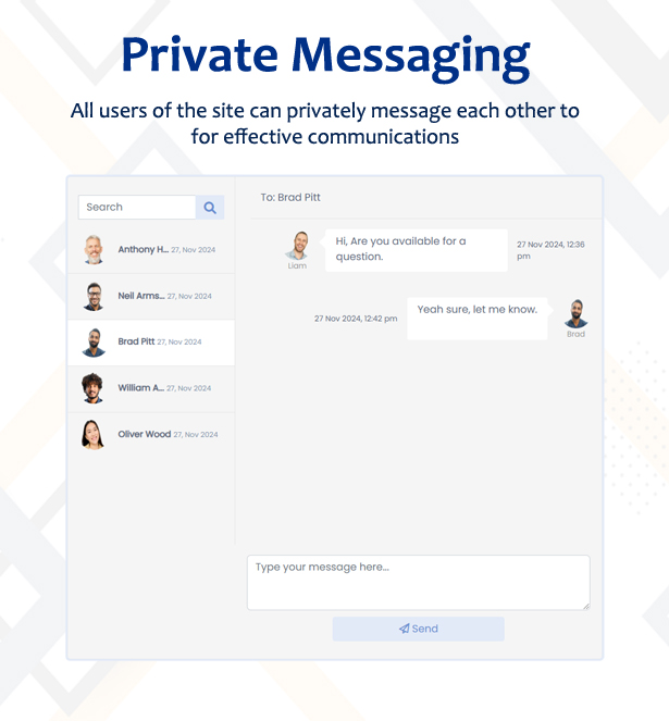 Private Messaging