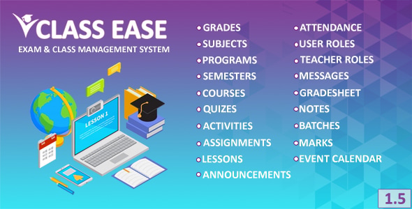 Class and Exam Management system (Class ease)